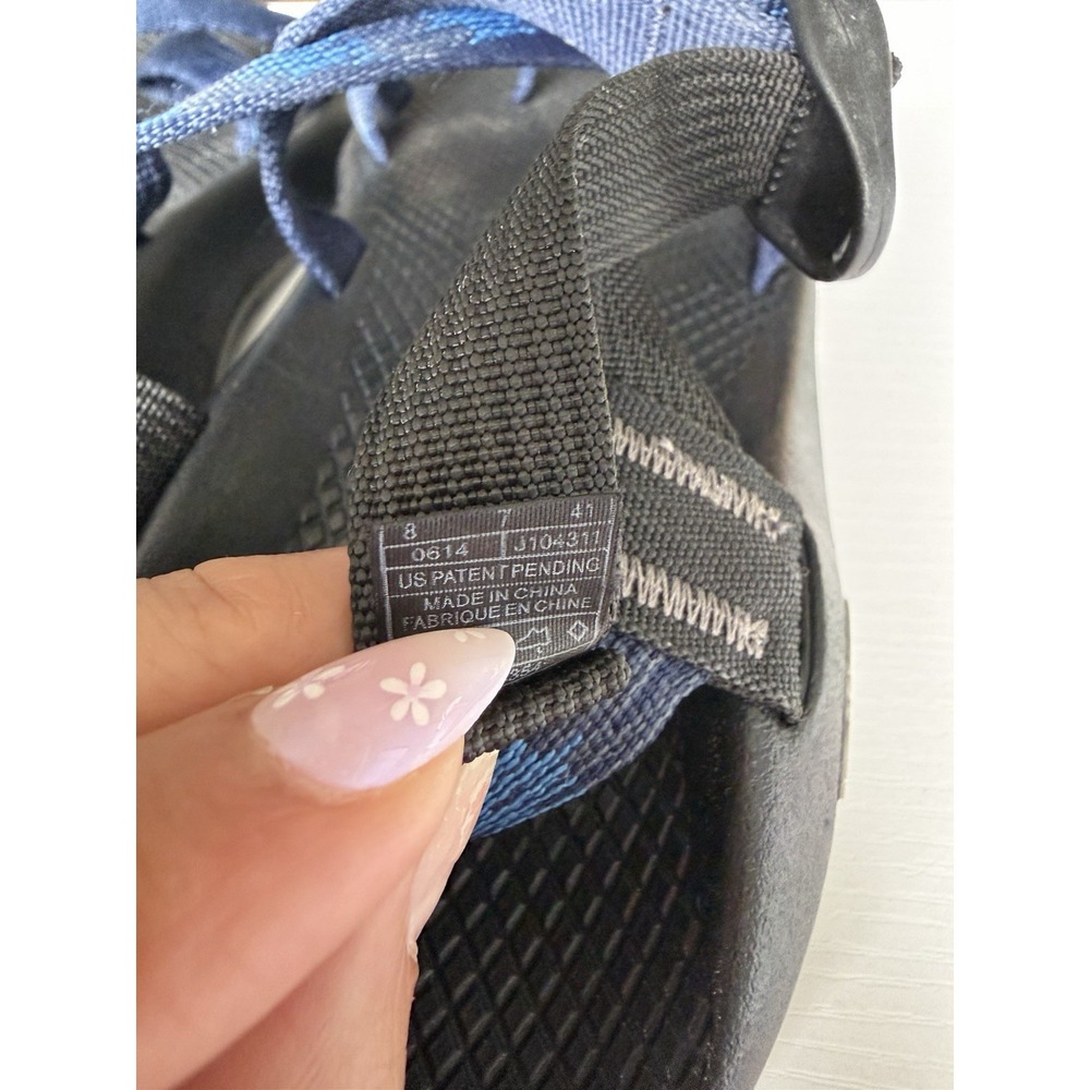 Chaco Z2 Classic Sandals Men's Size 8 Blue Black Toe Loop Vibram Outdoor Hiking - Picture 6 of 10